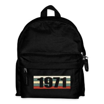 1971 Jahrgang 1971 Geschenk 1971 Geburtstag 1971 - Kinder Rucksack - Schwarz - Vorne