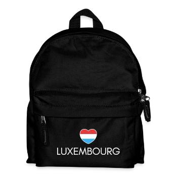 Ich liebe Luxemburg, das Herz Luxemburgs - Kinder Rucksack - Schwarz - Vorne