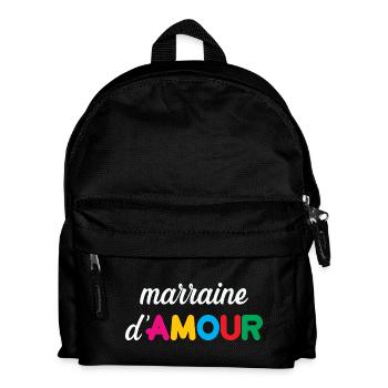 Patin der Liebe - Familie - Taufe - Kinder Rucksack - Schwarz - Vorne