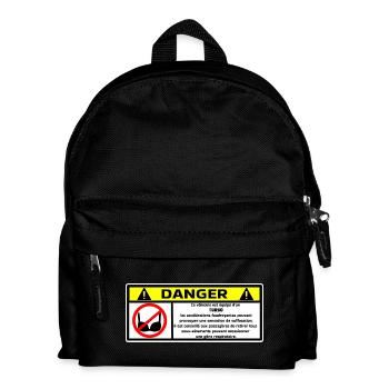 Gefahr Turbo - Kinder Rucksack - Schwarz - Vorne