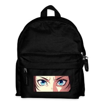 Anime Eyes Blue Iris Manga Fan - Kids' Backpack - black - Front