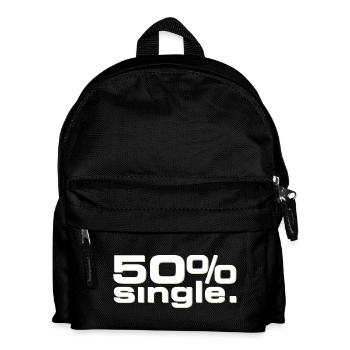 50 % Single - Kinder Rucksack - Schwarz - Vorne