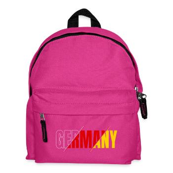 Lettrage Allemagne : Noir Rouge Or Allemagne - Sac à dos Enfant - fuchsia - Devant