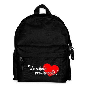 Cuddling Desired - White Red - Kids' Backpack - black - Front