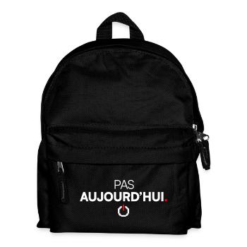 Heute nicht amüsieren, moderne Müdigkeit - Kinder Rucksack - Schwarz - Vorne