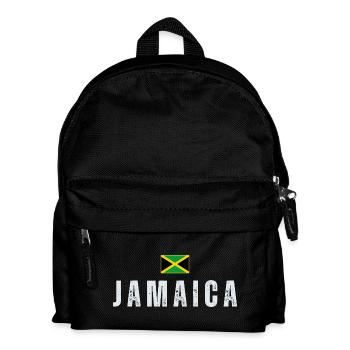 Jamaikanische Flagge, jamaikanischer Patriot - Kinder Rucksack - Schwarz - Vorne
