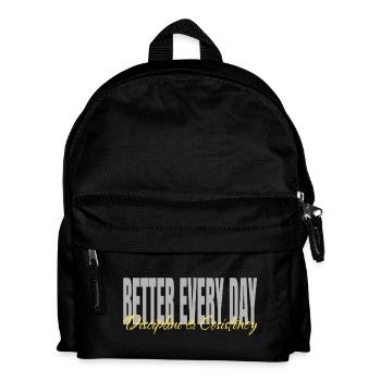 ALPHA DIVISION - Better every day- Gym Apparel - Kids' Backpack - black - Front