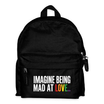 Stell dir vor, wütend auf Love LGBTQ Pride zu sein - Kinder Rucksack - Schwarz - Vorne