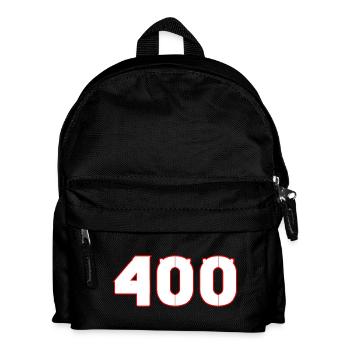 nummer 400 - Kinder Rucksack - Schwarz - Vorne