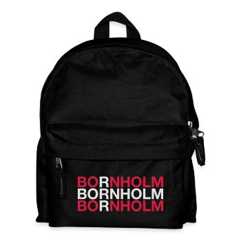 BORNHOLM Dänemark Denmark Dänische Flagge - Kinder Rucksack - Schwarz - Vorne