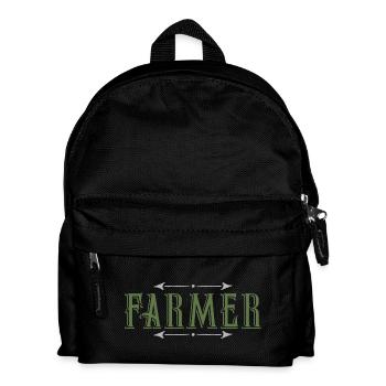 agriculteur - Sac à dos Enfant - noir - Devant