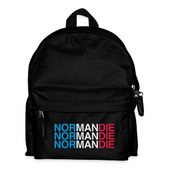 NORMANDIE Frankreich France Flag - Kinder Rucksack - Schwarz - Vorne
