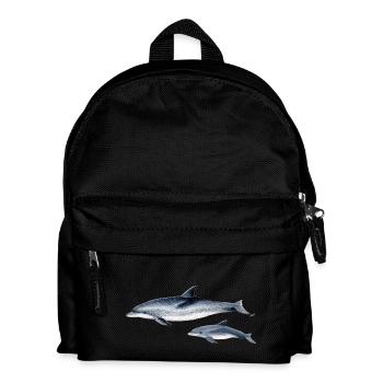 Spotted dolphin - Spotted dolphin - Dauphin tacheté - Kids' Backpack - black - Front