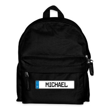moi Adel cadeau plaque - Sac à dos Enfant - noir - Devant