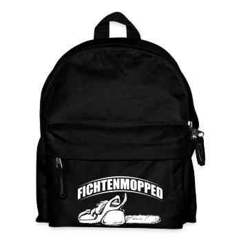 WOODEN SAW CHAINSAW GIFT FOREST FÖRSTER PROFESSION - Kids' Backpack - black - Front