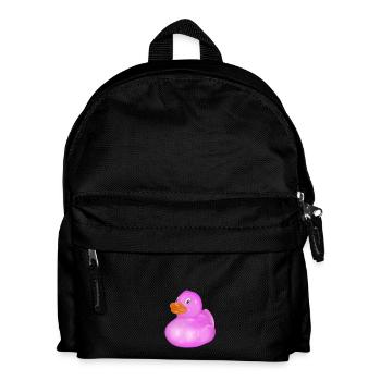 Pink Rubber Duck – Funny Party Shirt - Kids' Backpack - black - Front