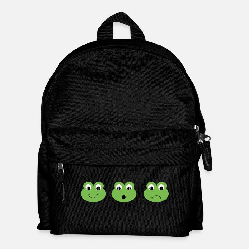 Frosch - Kinder Rucksack - Schwarz