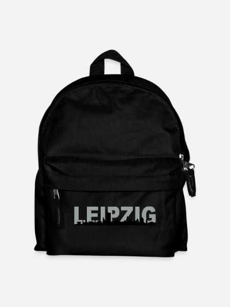 Skyline Leipzig Name - Kinder Rucksack - Schwarz