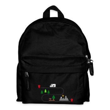 camper - Kids' Backpack - black - Front