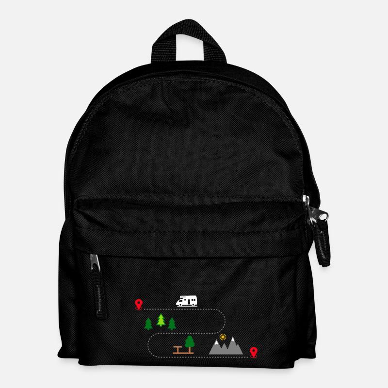 wohnmobil - Kinder Rucksack - Schwarz