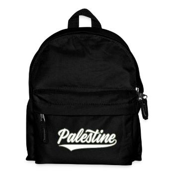 Palestine baseball-style olive-green-white - Kids' Backpack - black - Front