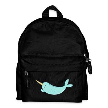 Narwal - Kinder Rucksack - Schwarz - Vorne