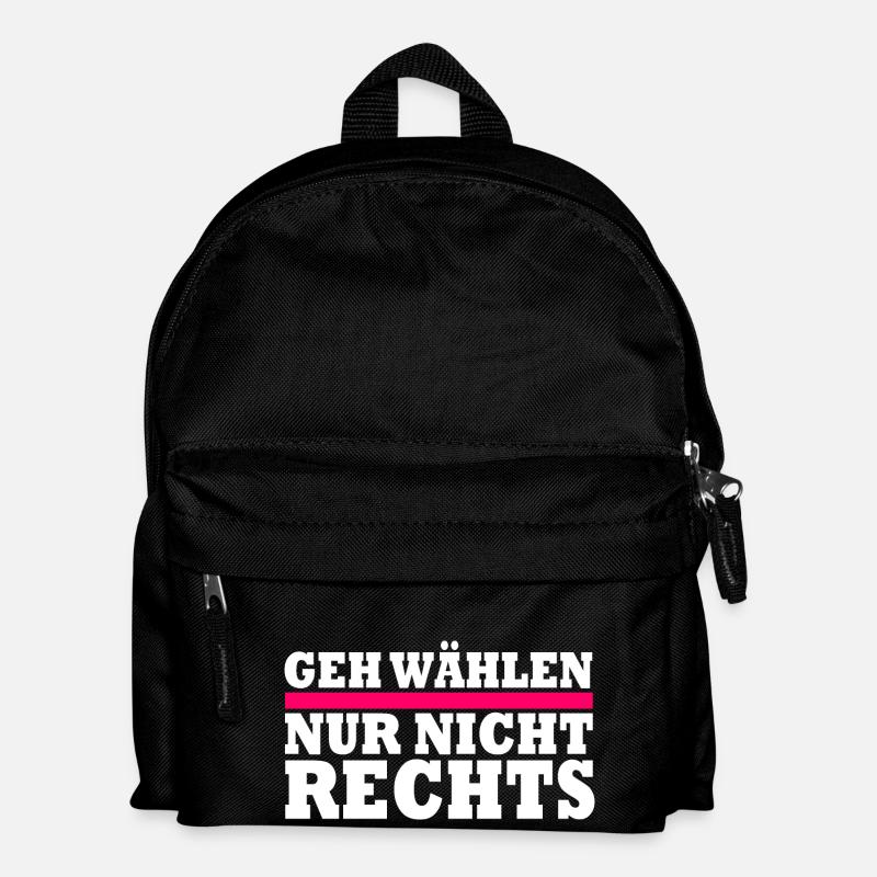 GEH WÄHLEN - Kinder Rucksack - Schwarz