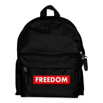 freiheit - Kinder Rucksack - Schwarz - Vorne