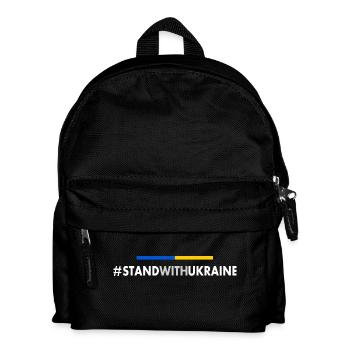 Stand with ukraine - Kinder Rucksack - Schwarz - Vorne