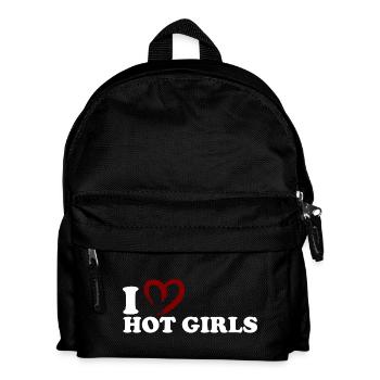 I ♥ Hot Girls - Kids' Backpack - black - Front
