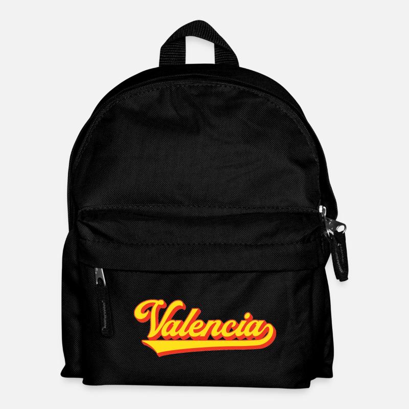 Valencia Script Logo - Kinder Rucksack - Schwarz