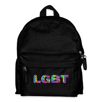 LGBT - Kinder Rucksack - Schwarz - Vorne