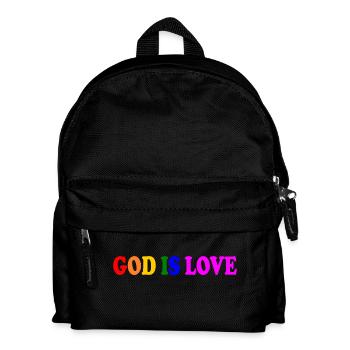 God is love - Sac à dos Enfant - noir - Devant