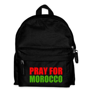 Pray for morocco - Kinder Rucksack - Schwarz - Vorne