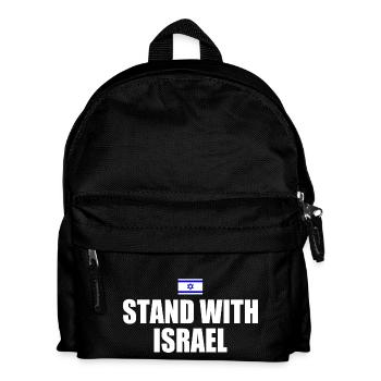 Stand with israel - Kinder Rucksack - Schwarz - Vorne