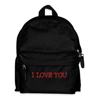 VALENTINSTAG. Junggesellinnenabschied. ICH LIEBE DICH. ICH LIEBE DICH. LIEBE - Kinder Rucksack - Schwarz - Vorne