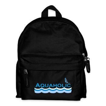 AQUAHOLIC - Kinder Rucksack - Schwarz - Vorne