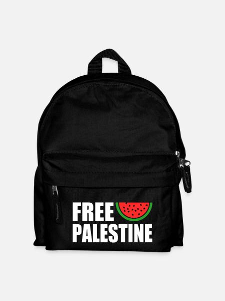 Free palestine - Kinder Rucksack - Schwarz
