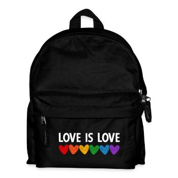 Liebe ist Liebe - Kinder Rucksack - Schwarz - Vorne