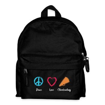 Frieden Liebe Cheerleading - Kinder Rucksack - Schwarz - Vorne