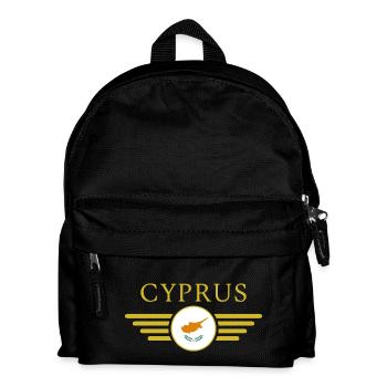 J’aime Chypre, T-shirt design de style élégance - Sac à dos Enfant - noir - Devant