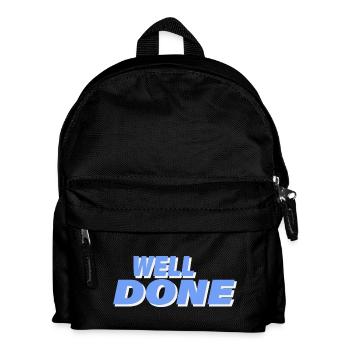 WELL DONE - Kinder Rucksack - Schwarz - Vorne