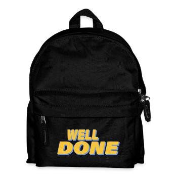 WELL DONE - Kinder Rucksack - Schwarz - Vorne