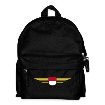 Indonesien Jakarta Fan Outfit Design T Shirt - Kinder Rucksack - Schwarz - Vorne