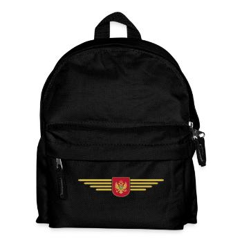 Montenegro Design – Balkan erleben - Kinder Rucksack - Schwarz - Vorne