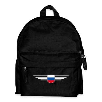 T-shirt Russie – Fierté et tradition - Sac à dos Enfant - noir - Devant
