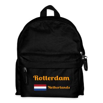 Rotterdam Niederlande - Stilvolle Drucke - Kinder Rucksack - Schwarz - Vorne