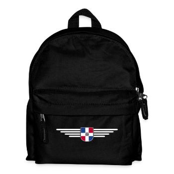 Dominican Republic T-Shirt Design - Kids' Backpack - black - Front