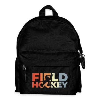 Hockey sur gazon vintage - Sac à dos Enfant - noir - Devant