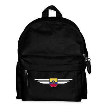 Ecuador Fans T-Shirt Design - Kids' Backpack - black - Front